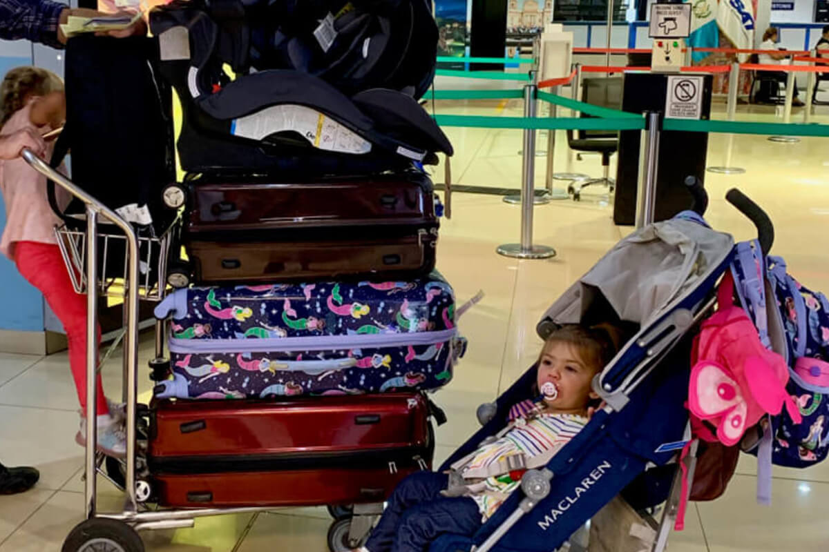 travelling with baby and toddler